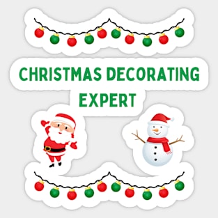 Christmas Decorating Expert Sticker